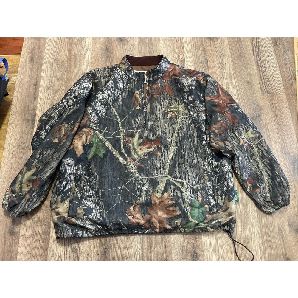 Gamehide Sweater, Men's Size Large, Brown Green Camouflage Pullover